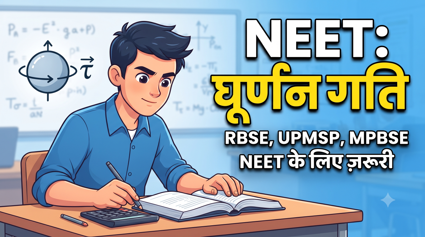 NEET में कणों का निकाय और घूर्णन गति (बेसिक) : बल आघूर्ण और जड़त्व आघूर्ण की शुरुआत