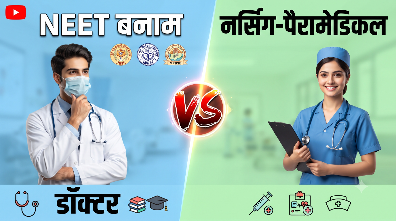 NEET बनाम राज्य स्तरीय पैरामेडिकल और नर्सिंग एंट्रेंस : कौन सा रास्ता चुनें