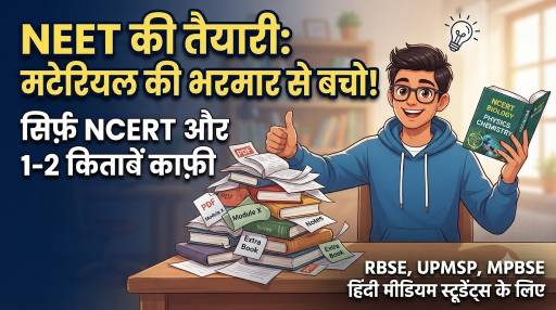 NEET की तैयारी में Coaching Material की भरमार से कैसे बचें