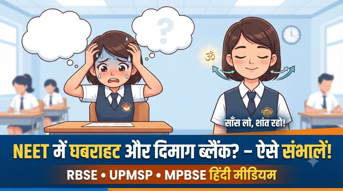 NEET पेपर में घबराहट और दिमाग ब्लैंक होना : कैसे संभालें
