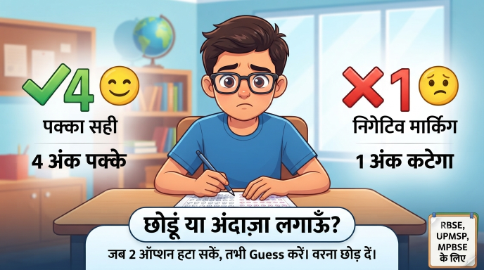 NEET में कब अंदाज़ा लगाएँ और कब छोड़ें — निगेटिव मार्किंग की समझ