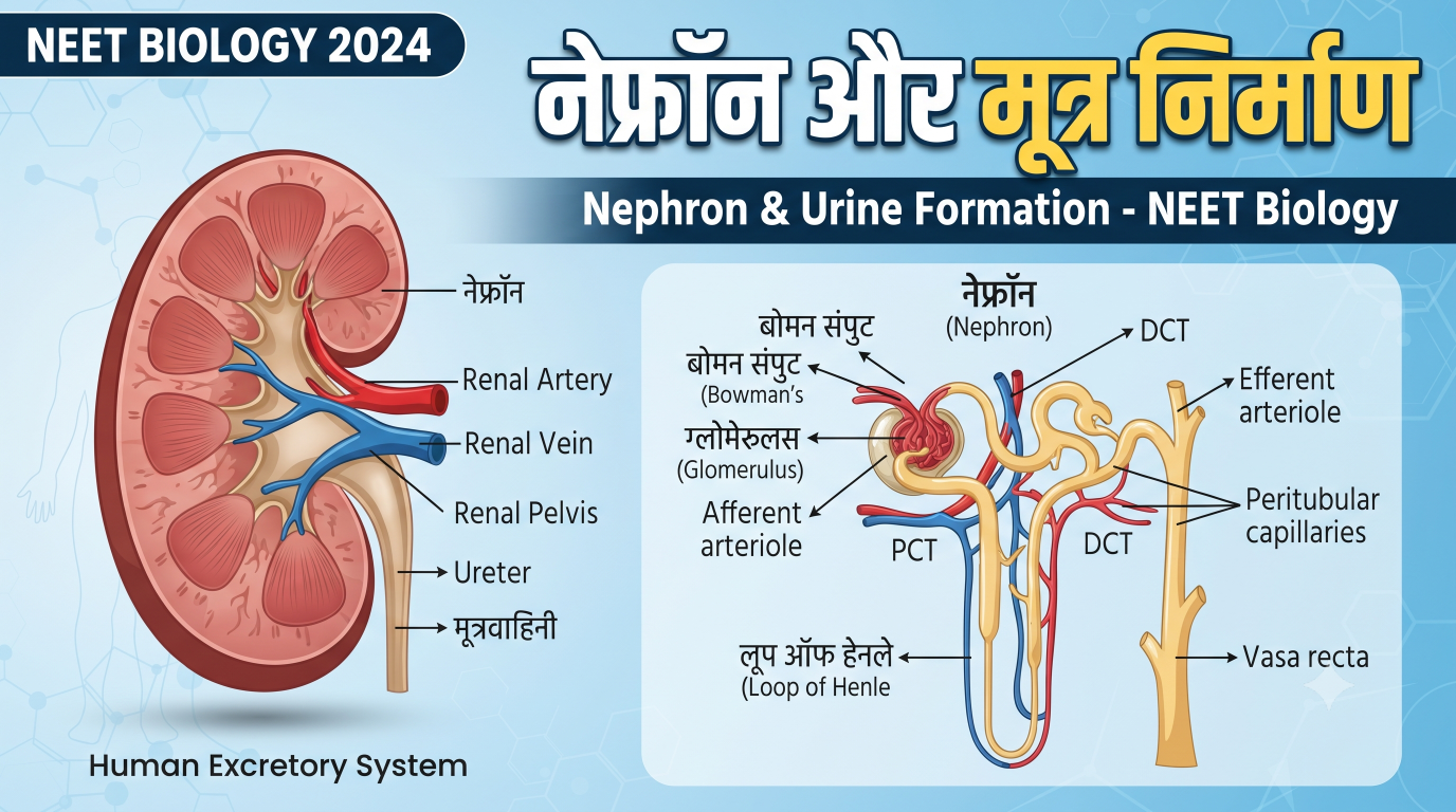 NEET में उत्सर्जी पदार्थ और उनका निष्कासन : नेफ्रॉन