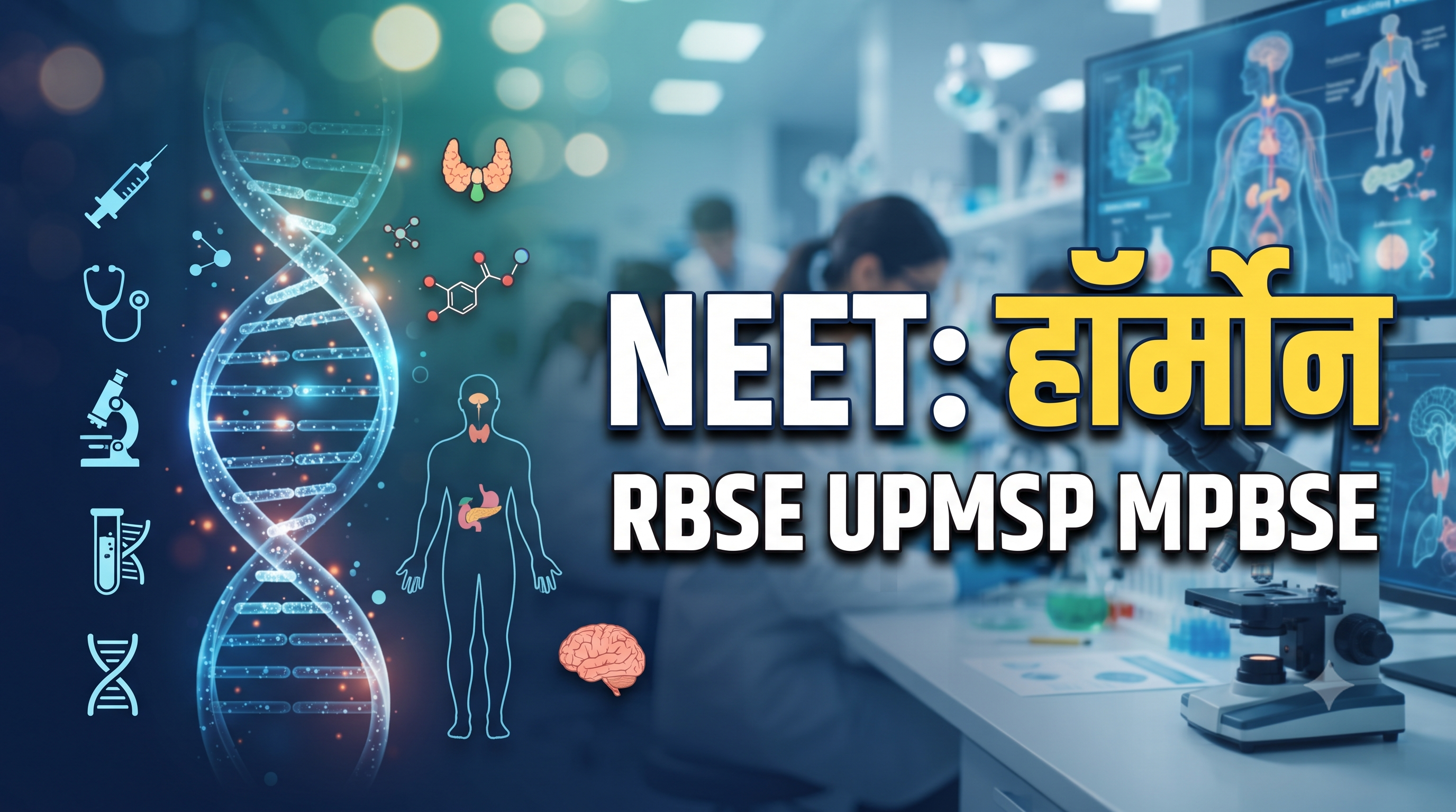 NEET में रासायनिक समन्वय एवं एकीकरण : हॉर्मोन रेफरेंस टेबल