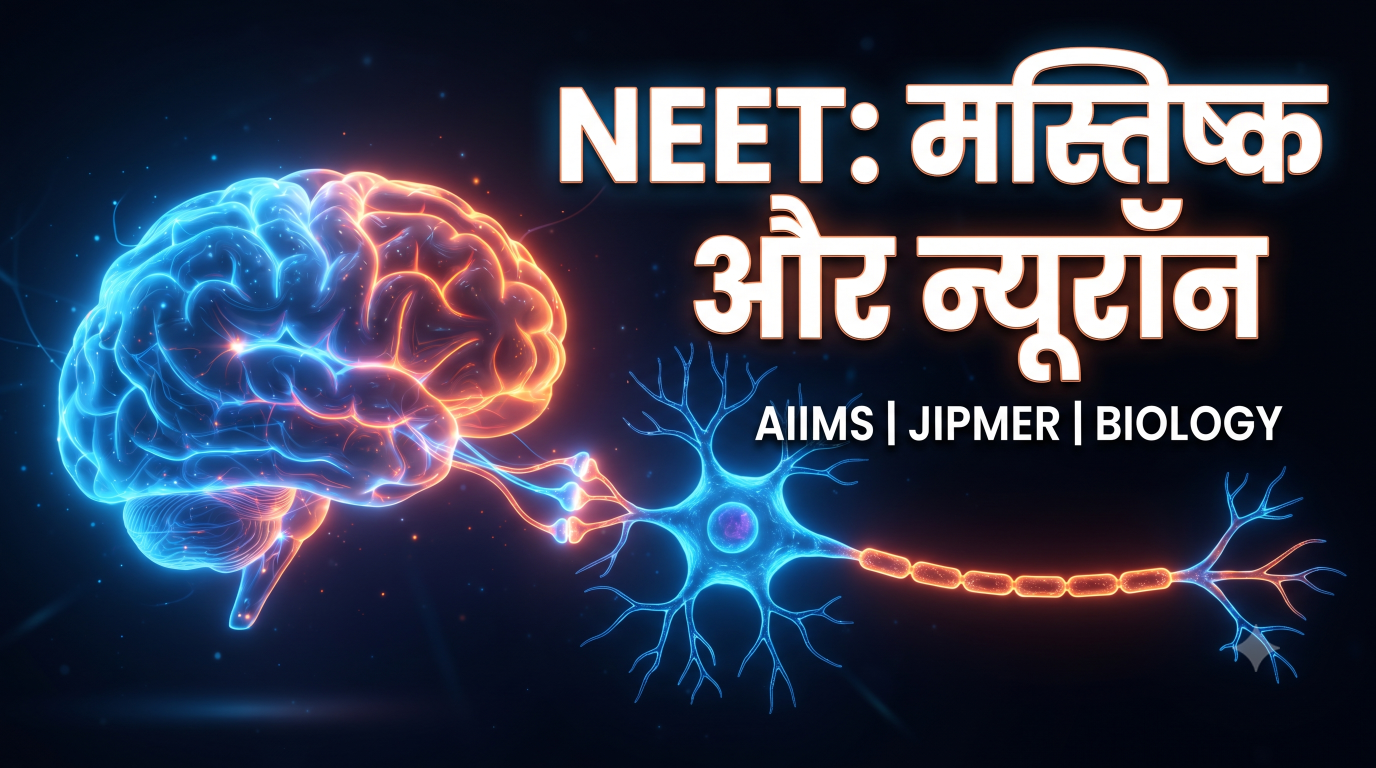 NEET में तंत्रिका नियंत्रण एवं समन्वय : मस्तिष्क, रिफ्लेक्स