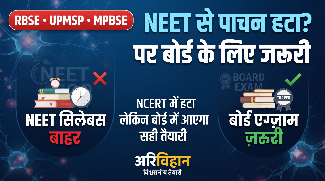 NEET सिलेबस में पाचन एवं अवशोषण की सच्चाई — बोर्ड एग्ज़ाम के लिए ज़रूरी टॉपिक